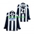 Camisola Juventus ZIDANE 21 1997 Retro Homem Equipamento Primeiro 1998 Manga Comprida